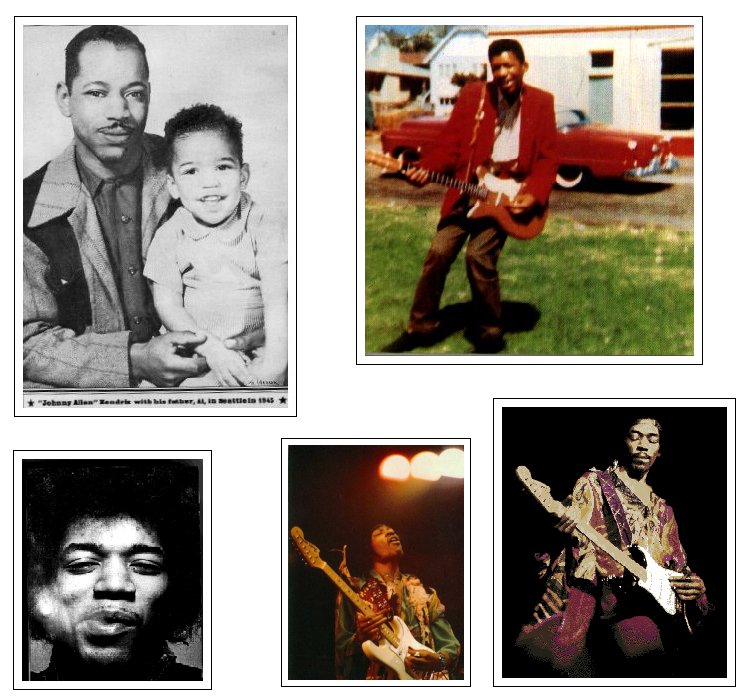 Jimi Hendrix ScrapBook Page 1